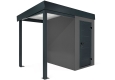 GARDEON® Mini-Gartenhaus mit Hörmann-Türen und überdachtem Bereich